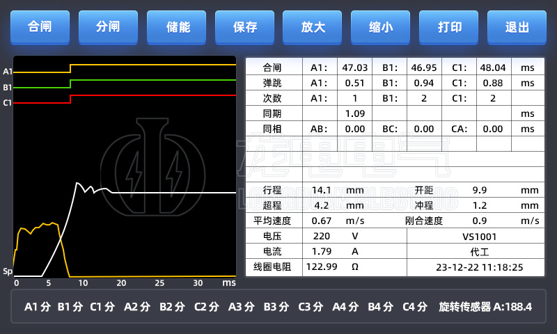 斷路器機械特性曲線 斷路器機械特性曲線
